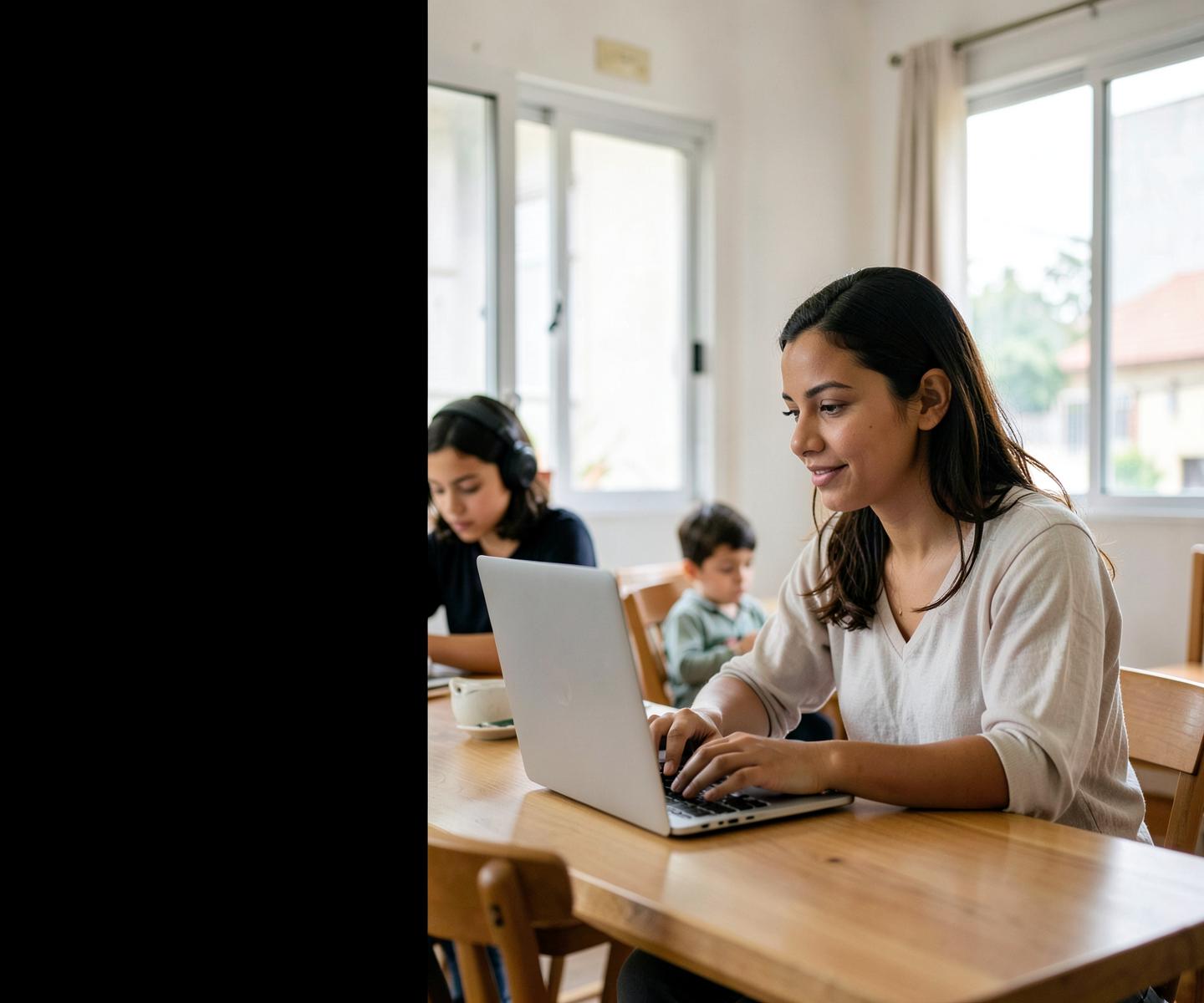 Família conectada em casa: trabalho e estudos acontecendo ao mesmo tempo